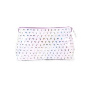 Roller rabbit rainbow hearts makeup bag